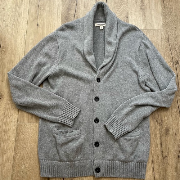 Pair bundle lot goodthreads mid weight sweaters cardigan quarter zip M L - Picture 5 of 5